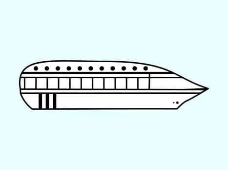 High speed passenger water white vehicle travel cruise sign symbol icon