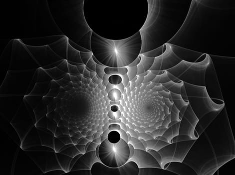 Abstract design on the subject of science, technology and design