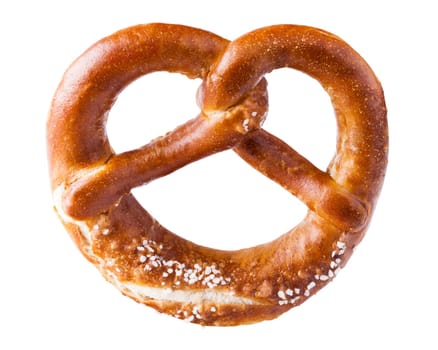 Pretzel on a white background