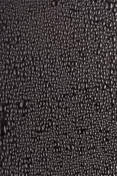 Black drops with light reflection on surface