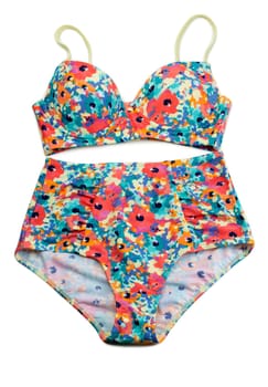 Set the color of lingerie. Isolate on white.