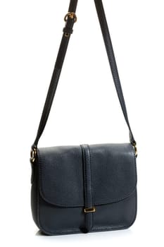 Luxury female handbag over white background