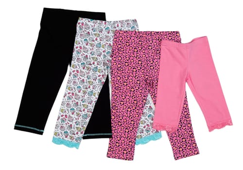 Colored children tights. Isolate on white.