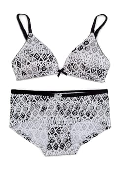 Stylish lingerie set. Isolate on white.