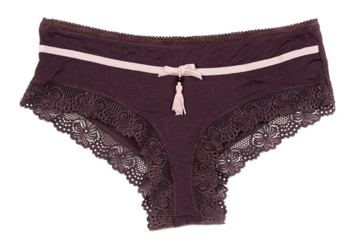 Brown Cotton panties. Isolate not white.