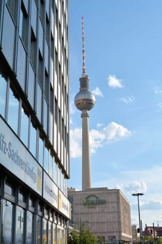 Berlin city centre with the TV tower