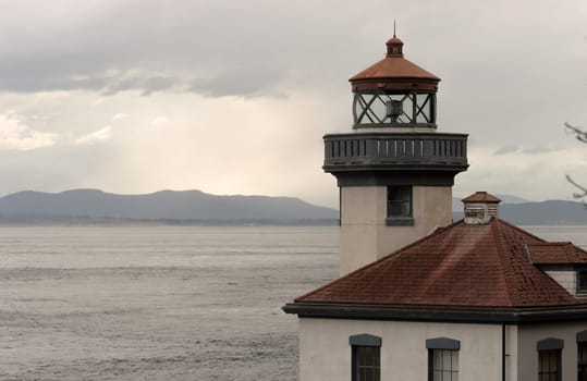 Canada can be seen across the straight from San Juan Island