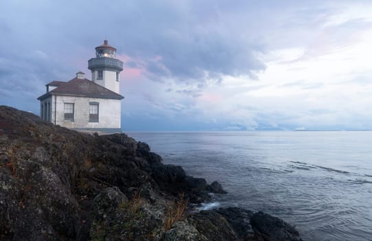 Canada can be seen across the straight from San Juan Island