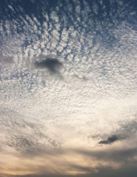Sky with cloud colorful in morning light