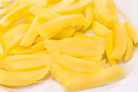 Homemade freshly cut fries