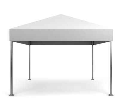 Canopy tent. 3d illustration isolated on white background