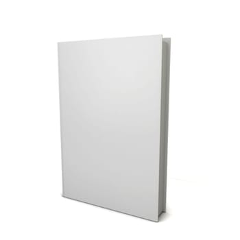 Blank book. 3d illustration isolated on white background