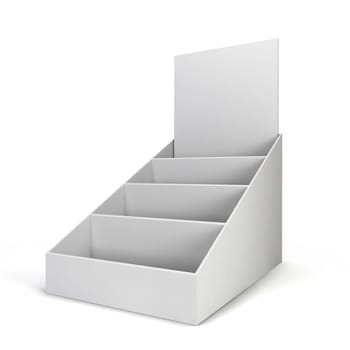 Product display. 3d illustration isolated on white background