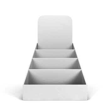 Product display. 3d illustration isolated on white background