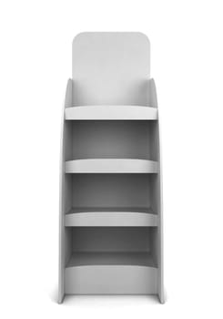Product display. 3d illustration isolated on white background