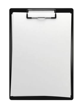 Black clipboard. 3d illustration isolated on white background