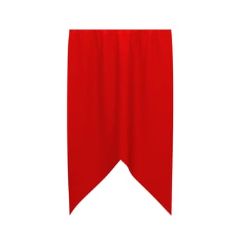 Flag banner. 3d illustration isolated on white background