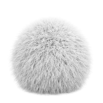 Fluffy ball. 3d illustration isolated on white background