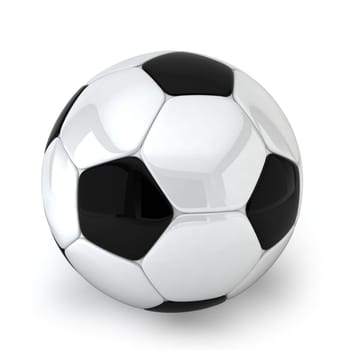 Soccer ball. 3d illustration on white background