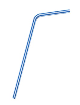 Drinking straw. 3d illustration on white background