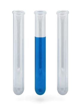 Test tubes. 3d illustration on white background