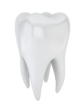 Tooth. 3d illustration on white background