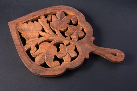 Handcraft wood trivet for save table from hot pots