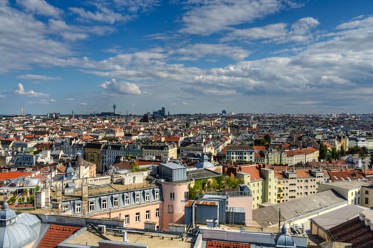 Vienna - Panoramic bird's eye view,cityscape of the capital of Austria