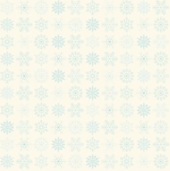 seamless blue and white snow flake vector background for christmas designs