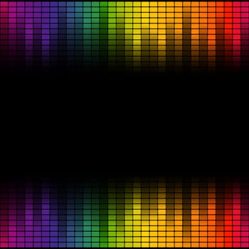 seamless digital equalizer background with color gradient