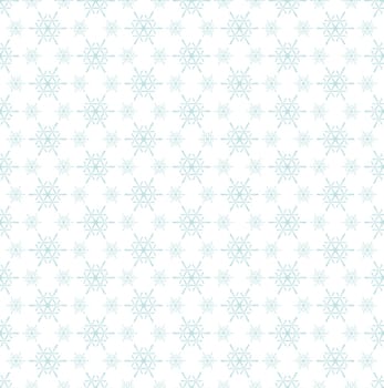 seamless blue and white snow flake vector background for christmas designs