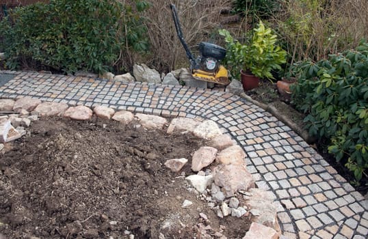 Garden trail  construction,construction phase,design