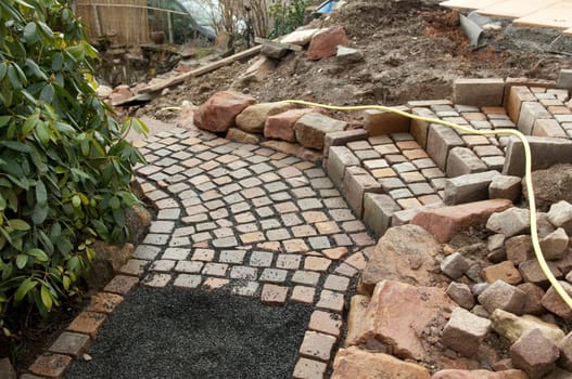 Garden staircase,garden path  Construction,Stairs