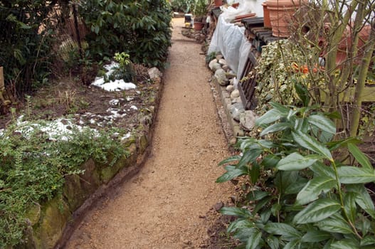 Garden trail  construction,construction phase,design