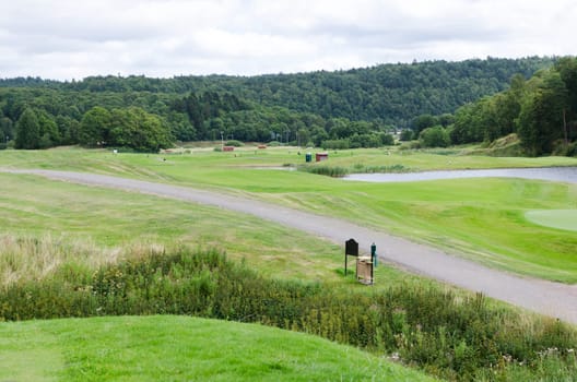 one day one the golf course in sweden