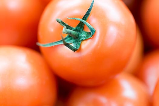 Tomato Close Up. Macro Image.