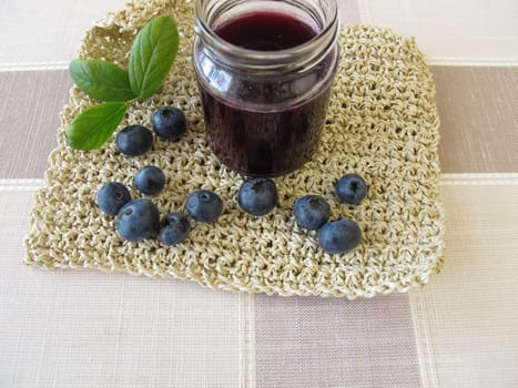 Homemade blueberry jam