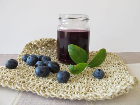 Homemade blueberry jam