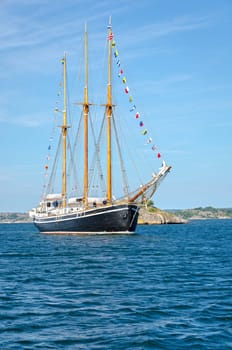 one old sail ship from sweden westcoast beutiful