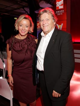 Wilfried Sauerland with guest , Sport-Bild - Award 2015 at the Fischmarkthalle Hamburg