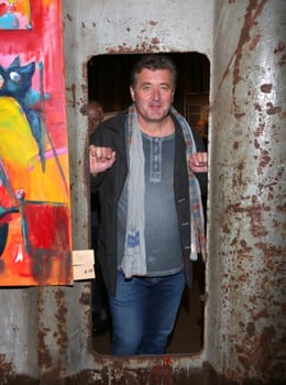 Bruno Apitz , Vernissage of 2 Maenner ,2 Artists ,2 Worlds at Cap San Diego in Hamburg on 09.09.2015