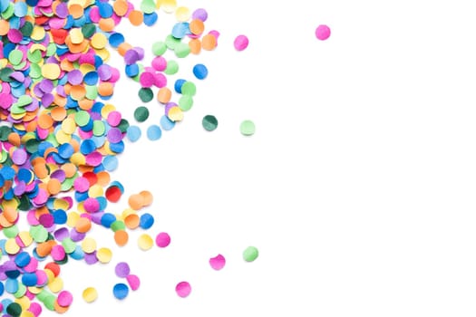 Confetti colorful background with text clearance