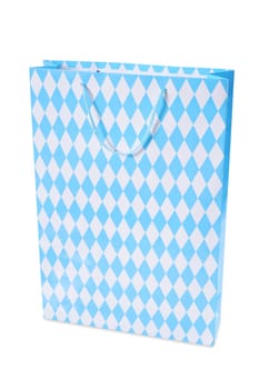 Bavarian Oktoberfest paper shopping bag insulated on white.