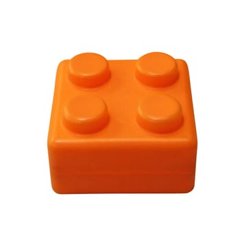 Lego block isolated on white background