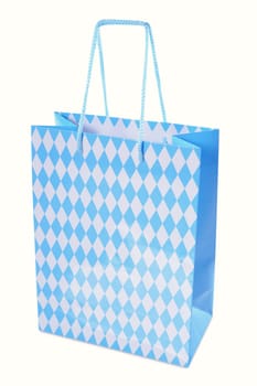Bavarian Oktoberfest paper shopping bag insulated on white