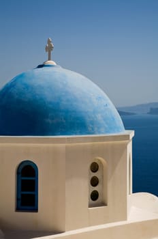 small church in the greek island of santorini