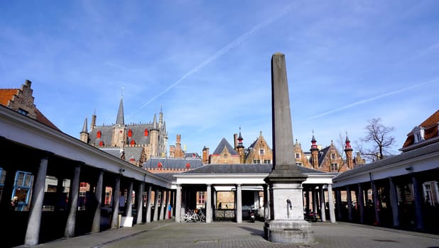 fish market in Bruges, Belgium