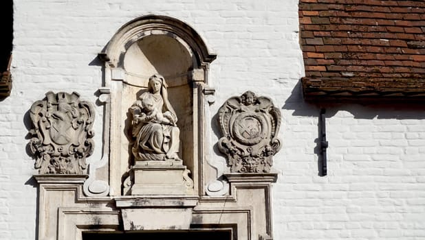 door way decoration in Bruges, Belgium