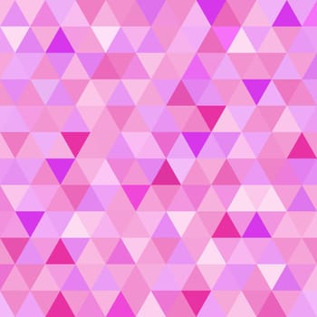 Geometry abstract pink vintage retro seamless pattern triangle tiled mosaic background. Ideal for fabric, wrapping paper, or print. EPS10 vector file.