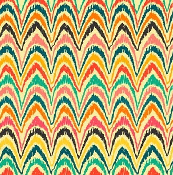 Colorful vintage boho fashion style seamless pattern background. Ideal for fabric design, paper print and web backdrop. EPS10 vector file.